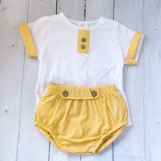 Yellow jam pant set