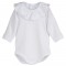 White ruffle neck collar
