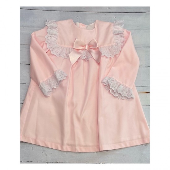 Ceyber baby pink dress with bow - older style