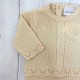 DAN Camel Cable Knit Trouser Suit