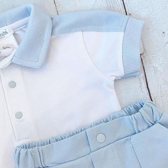 DEO Baby Blue Shorts Set