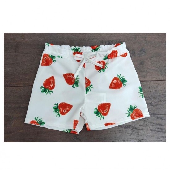 POM Strawberry Print Swimming Shorts