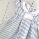 SAR Baby Blue/White Striped Dress
