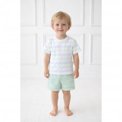 Pastels & Co Mint And Blue Shorts Set
