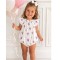 Deolinda White Patterned Romper 