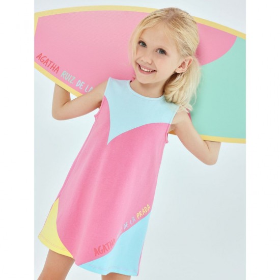 Agatha multi colour block dress