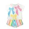 Agatha Multicoloured Bow Short Set