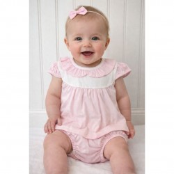 Babidu Pink And White Top And Jam Pants