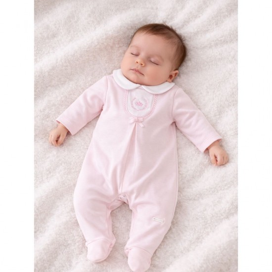 Blues Baby Pink And White Baby Grow