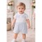 Blues Baby White And Blue Patterned Romper