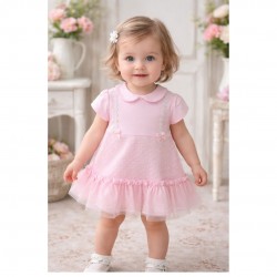 Blues Baby Pink Daisy Dress