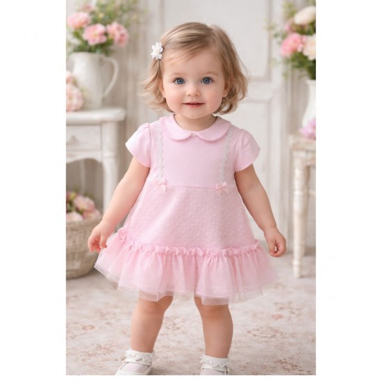 Blues Baby Pink Daisy Dress