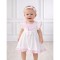 White and Pink Sailor Dress With Headband