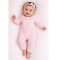 Little Nosh Pink Knitted Footless Babygrow