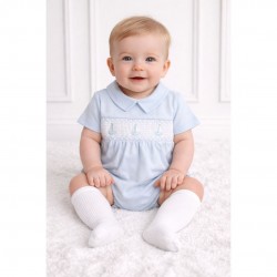 Little Nosh Blue Boat Romper