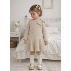 Mayoral Gold Sparkly Knitted Dress