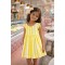 Mayoral Yellow And White Striped Dress