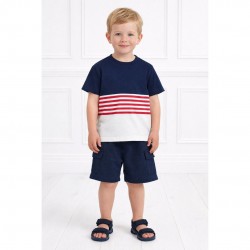 Mayoral Two T Shirts And Shorts Set