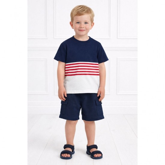 Mayoral Two T Shirts And Shorts Set