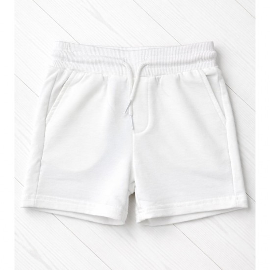 Mayoral White Fleece Shorts