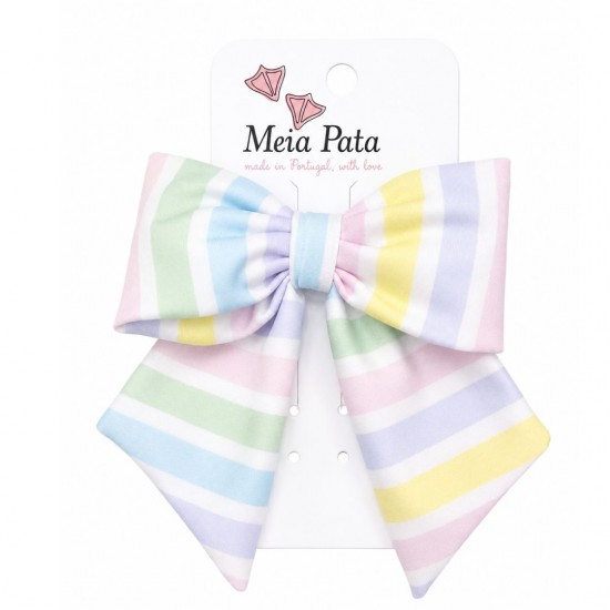 Meia Pata striped  bow