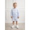 Pastels & Co Blue Velour Jumper And Shorts Set