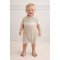 PEX Beige Knitted Collared Romper