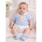 PEX Blue Knitted Hot Air Balloon Top and Jam Pants Set
