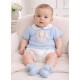 PEX Blue Knitted Hot Air Balloon Top and Jam Pants Set