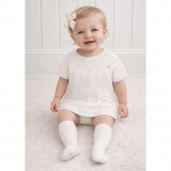 PEX Cream Knitted Top And Pants Set