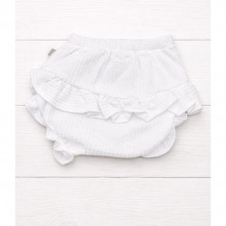 Calamaro White Frilled Jam Pants