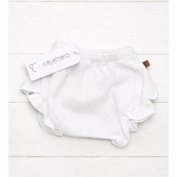 Calamaro White Frilled Jam Pants