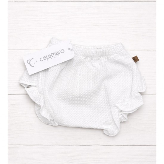 Calamaro White Frilled Jam Pants