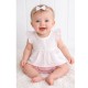 Calamaro White And Pink Bow Top And Jam Pants Set