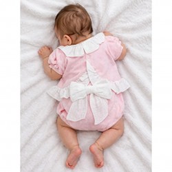 Calamaro Pink And White Top And Jam Pants Set