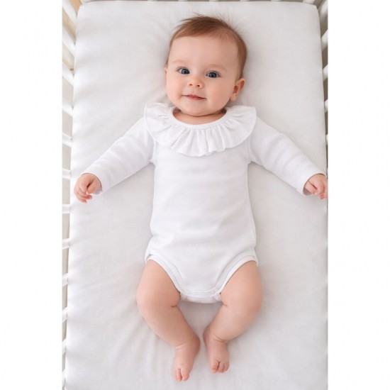 Calamaro White Peter Pan Collar bodysuit