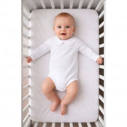 Calamaro Short Sleeved Peter Pan Collar Bodysuit