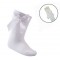 White Knee High Bow Socks