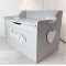 Grey Personalised Toy Box (Delivery Included)