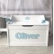 White Personalised Toy Box - DELIVERY INCLUDED 