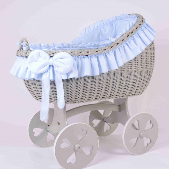 MJ Bianca Quattro (GREY) Heart Wheels with BLUE BEDDING MJ Bianca Quattro (GREY) Heart Wheels with BLUE BEDDING