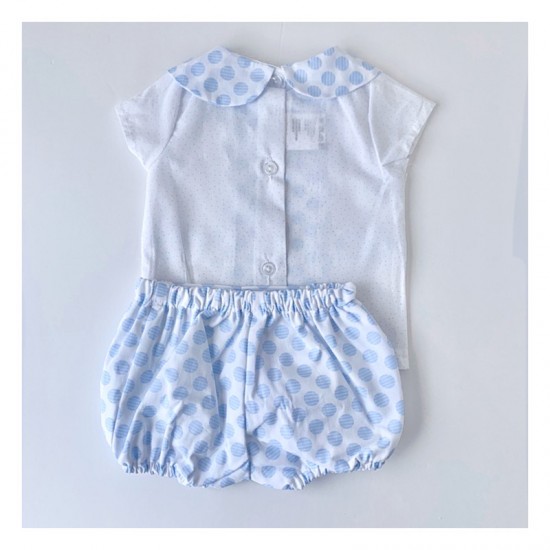 CEY Blue Spotty Jam Pant Suit CEY Blue Spotty Jam Pant Suit