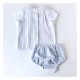 CEY Blue Broderie Anglaise Jam Pant Suit CEY Blue Broderie Anglaise Jam Pant Suit