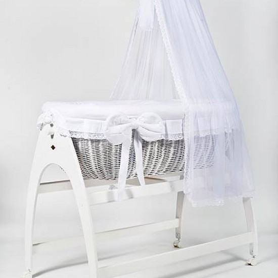 MJ Miranda Due Wicker Crib PINK MJ Miranda Due Wicker Crib PINK