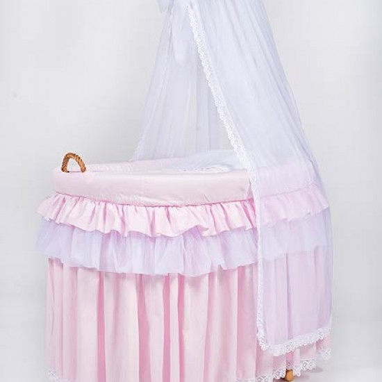 MJ Titania Wicker Crib WHITE MJ Titania Wicker Crib WHITE