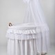 MJ Titania Wicker Crib WHITE MJ Titania Wicker Crib WHITE