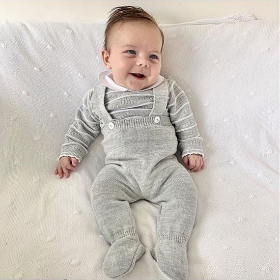 SAR Grey Knitted Trouser Suit with 