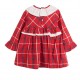 NEW Red Tartan Dress with White Bow