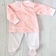 SAR Pink Velour Spotty Duck Trouser Suit
