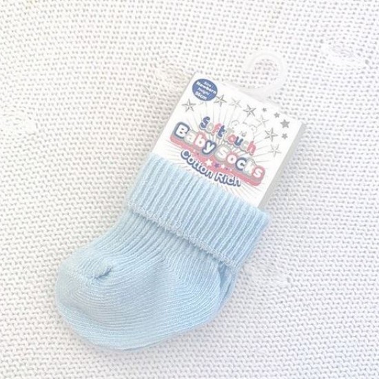 Blue Newborn Socks